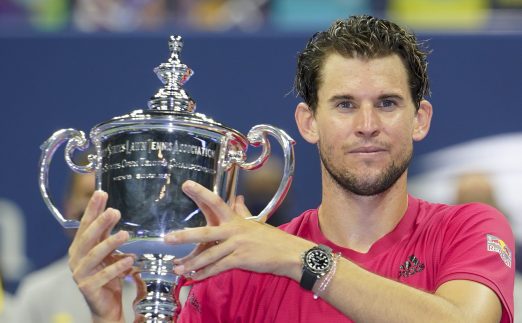 Dominic Thiem with US Open trophy