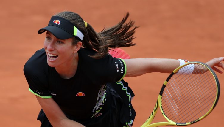 Johanna Konta in action
