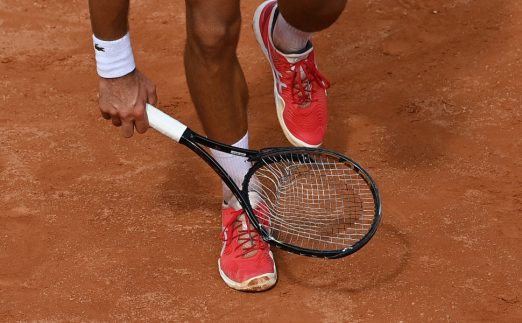 Novak Djokovic's broken racket