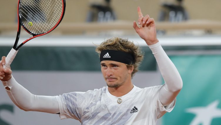 Alexander Zverev celebrates