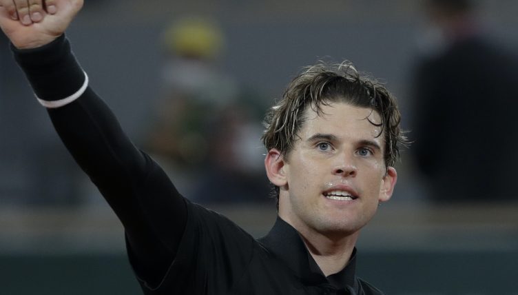 Dominic Thiem celebrates