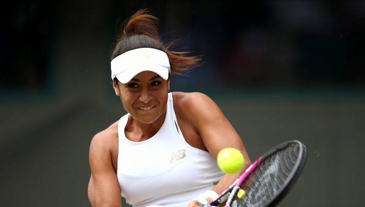 Heather Watson in action