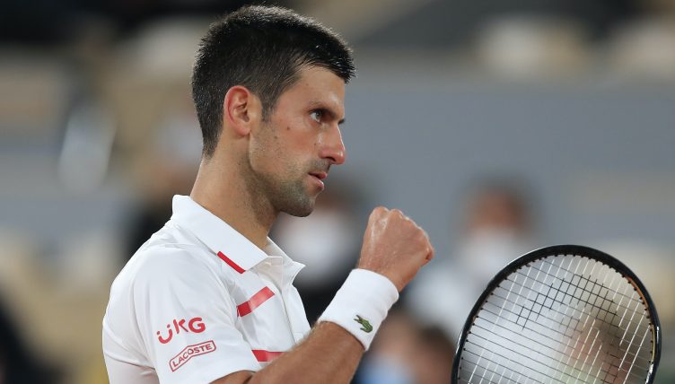 Novak Djokovic in the mood