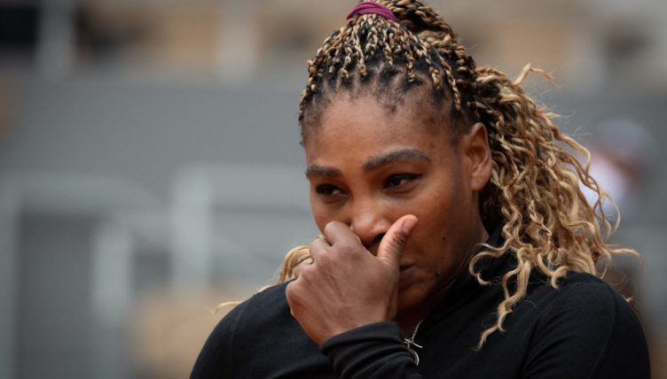 Serena Williams downbeat