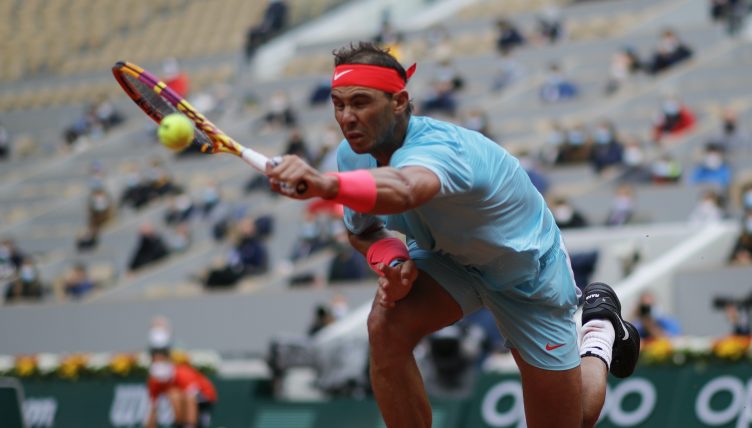 Rafael Nadal stretching