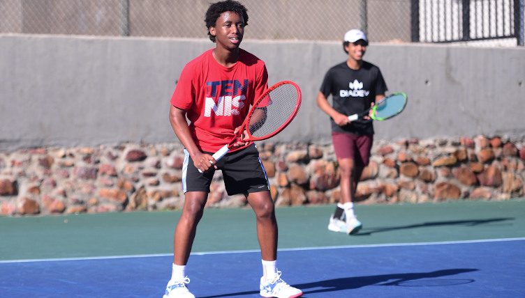 Khololwam Montsi in action