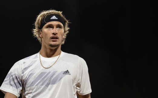 Alexander Zverev in action