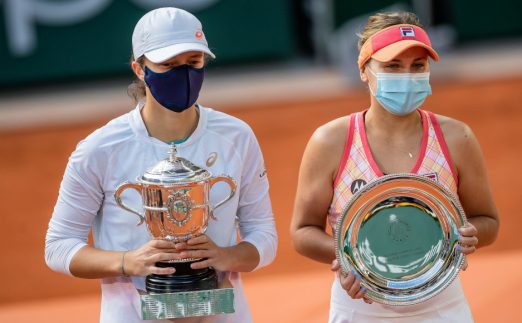 Iga Swiatek and Sofia Kenin French Open