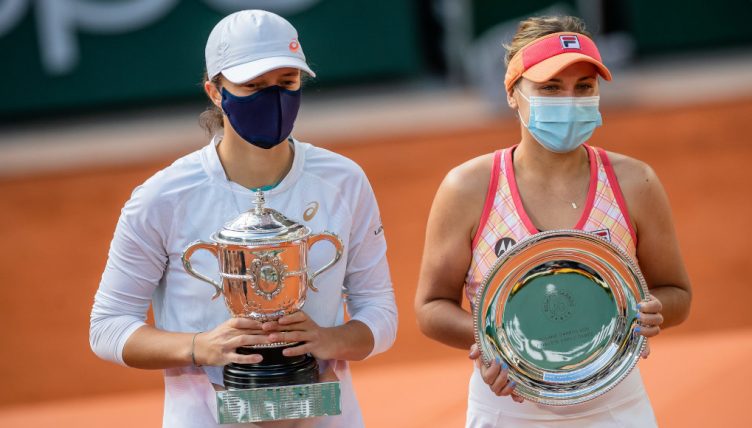 Iga Swiatek and Sofia Kenin French Open