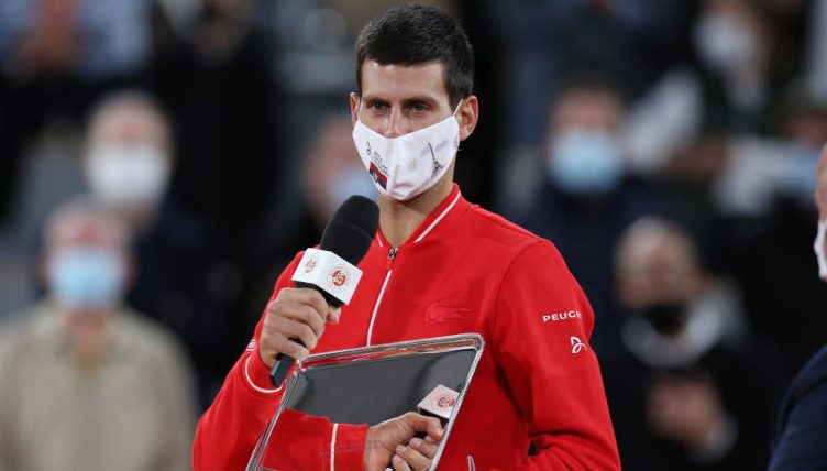 Novak Djokovic French Open runner-up