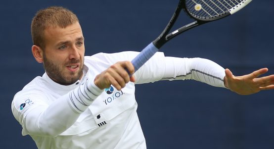 Dan Evans in action