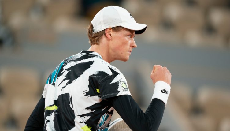 Jannik Sinner fist pump