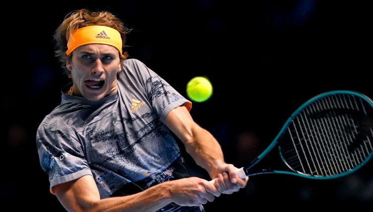 Alexander Zverev in action