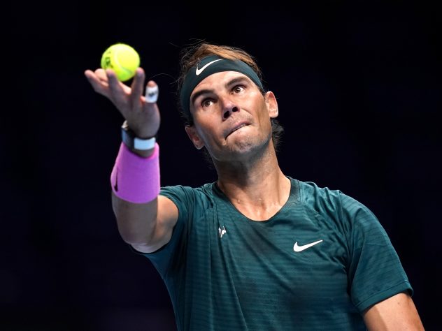 Rafael Nadal's serve was working very well against Andrey Rublev