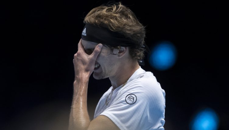 Alexander Zverev frustrated