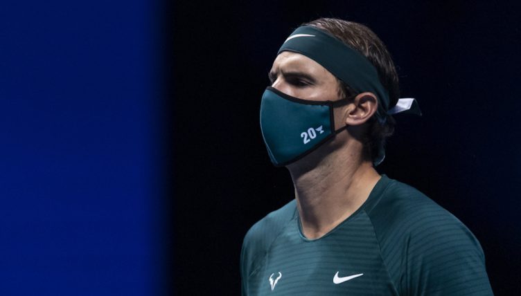Rafael Nadal masked up
