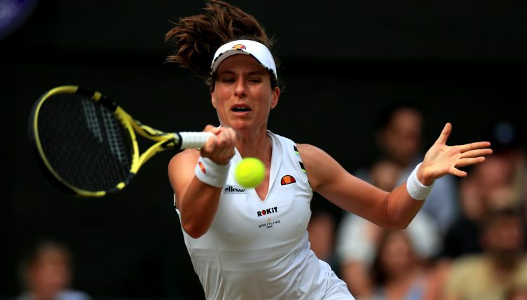 Johanna Konta forehand