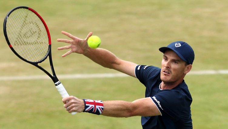Jamie Murray in action