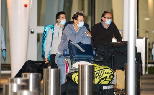 Rafael Nadal arrives in Australia
