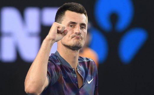 Bernard Tomic fist pump