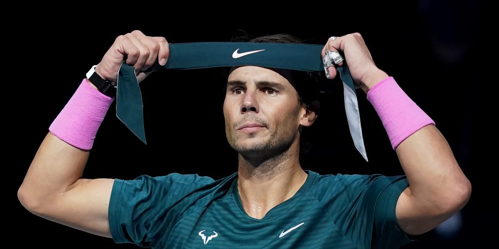 Rafael Nadal on court