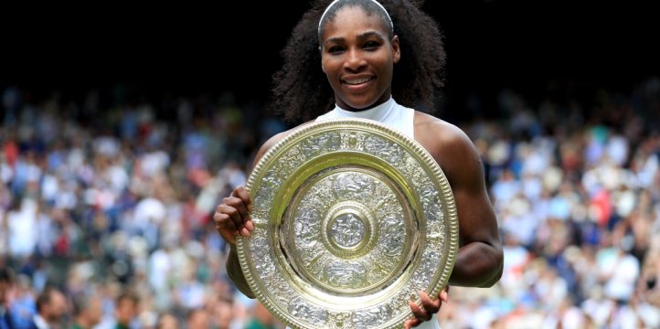 Serena Williams 2016 Wimbledon trophy