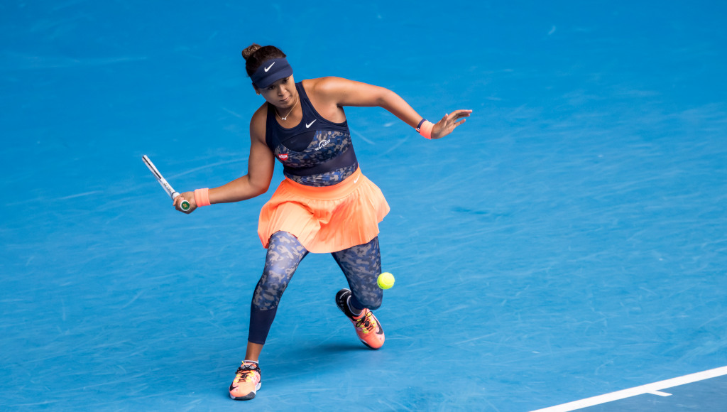 Naomi Osaka in action