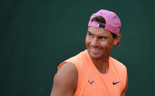 A smiling Rafael Nadal