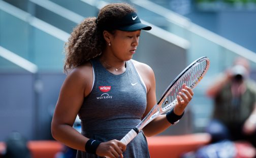 Naomi Osaka in action