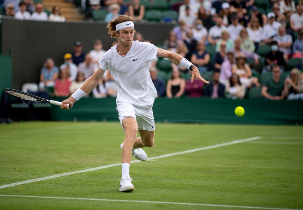 Andrey Rublev on the run
