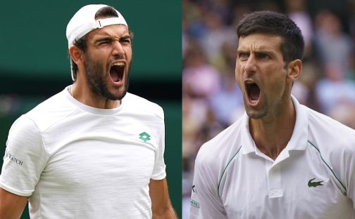 2021 Wimbledon men's final Novak Djokovic vs Matteo Berrettini