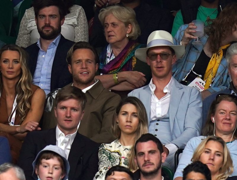 Olly Murs and actor Benedict Cumberbatch
