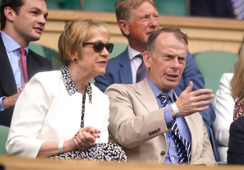Andrew Marr and his wife Jackie Ashley