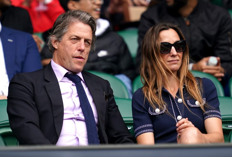 Hugh Grant and Anna Elisabet Eberstein