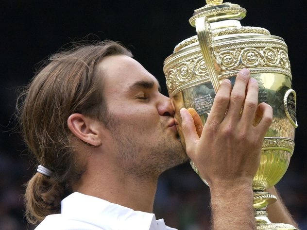 Federer won his maiden grand slam title at Wimbledon the following year, beating Mark Philippoussis in the final