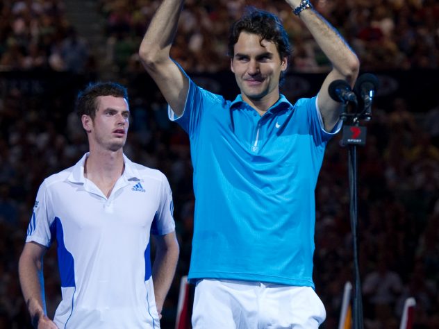 Federer left Andy Murray in tears as he won the 2010 Australian Open