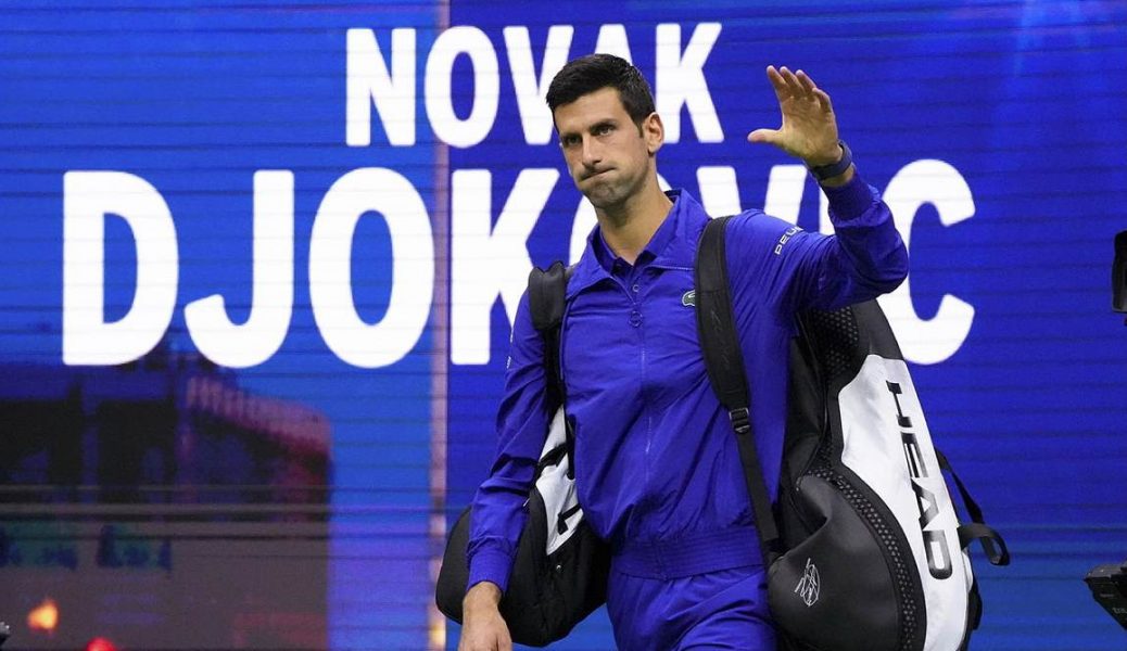 Novak Djokovic at a match