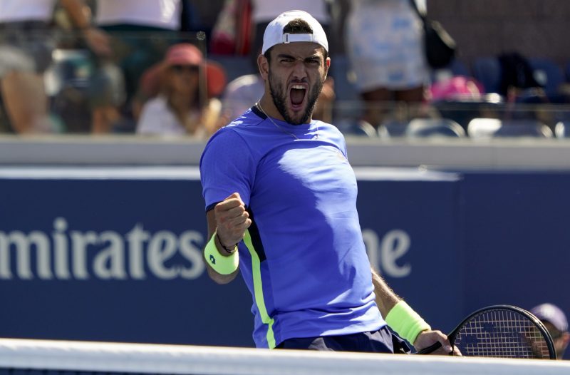 Matteo Berrettini in action