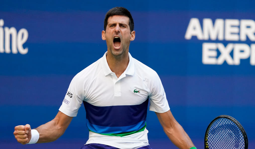 Celebrations for Novak Djokovic