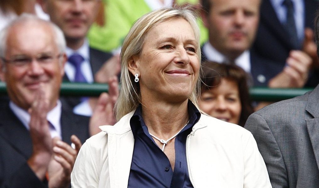 Martina Navratilova all smiles