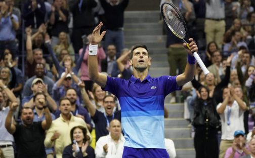 Novak Djokovic celebrations
