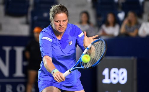 Kim Clijsters in action