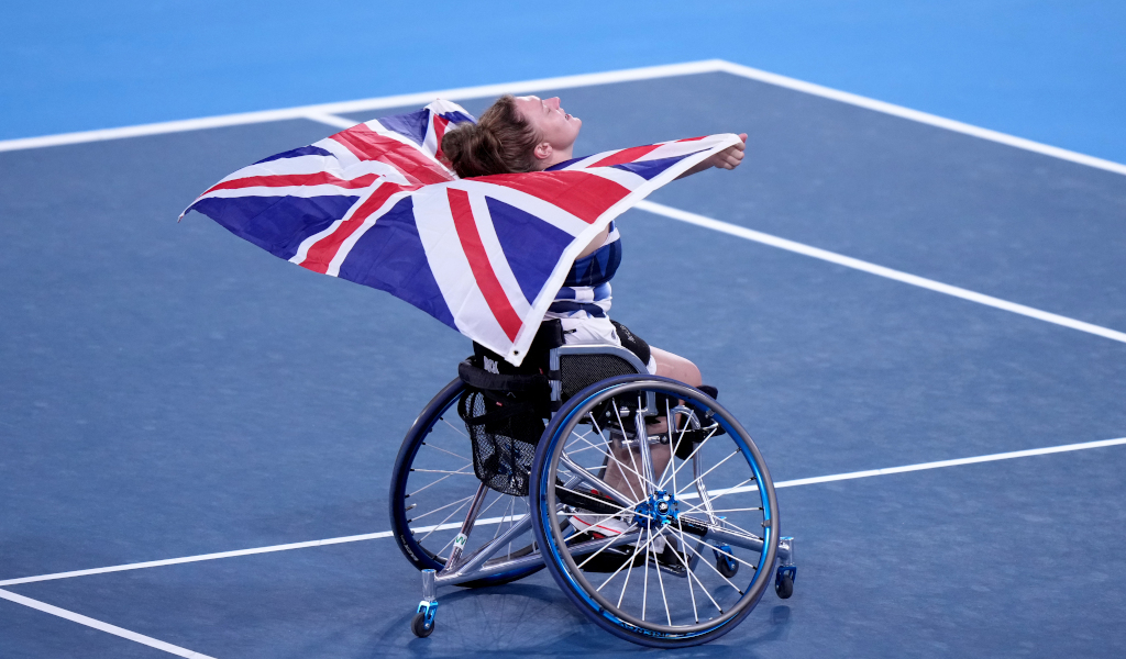 Great Britain's Jordanne Whiley celebrates