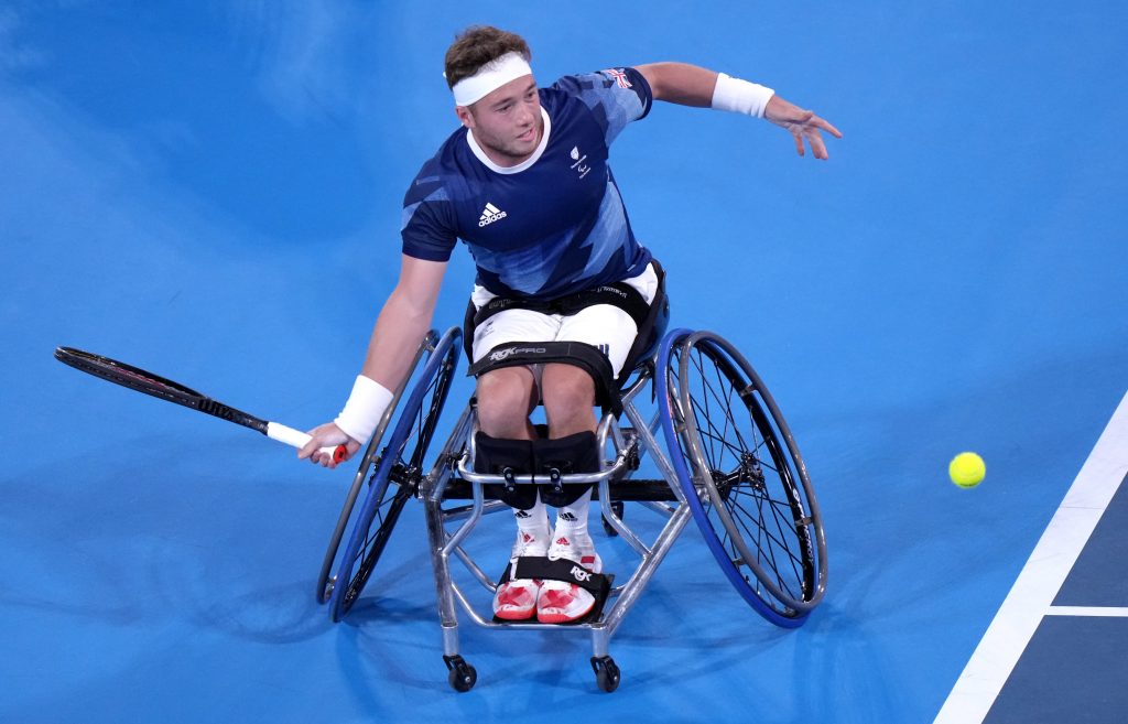 Alfie Hewett in action