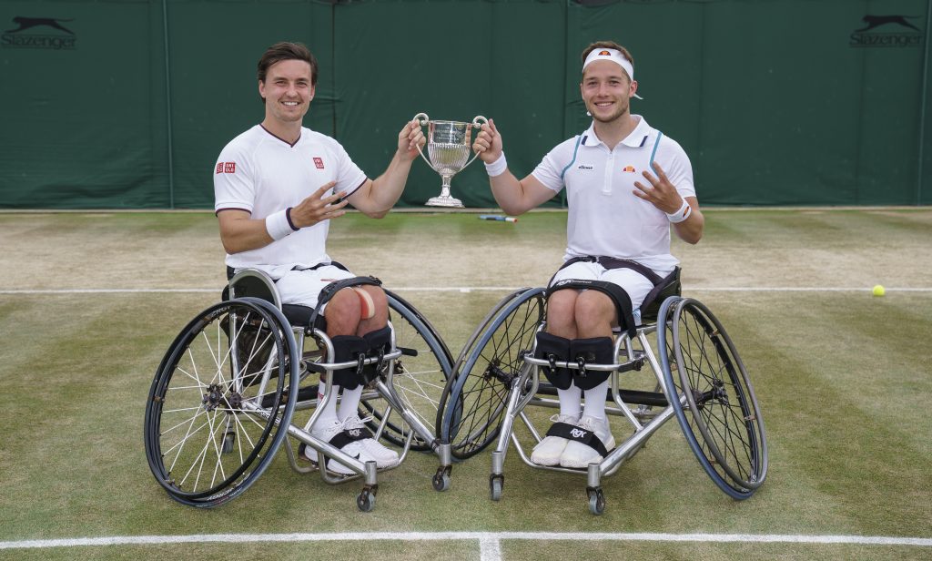 Alfie Hewett and Gordon Reid Wimbledon champions