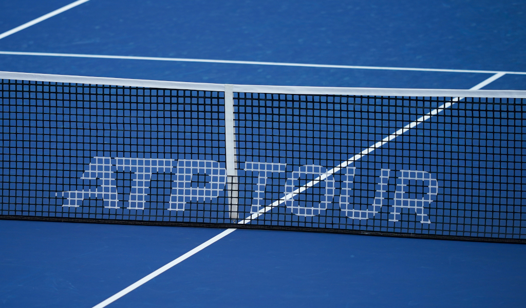 Pictured: An ATP Tour tennis net