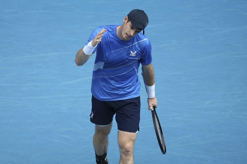 Andy Murray frustrated