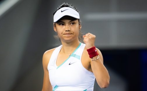 Emma Raducanu celebrates