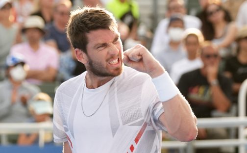 Cameron Norrie celebrates