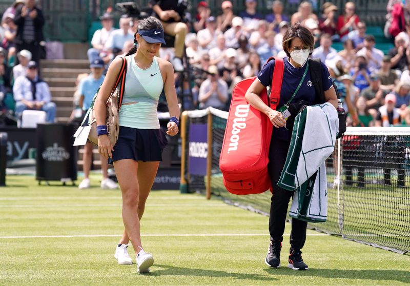 Emma Raducanu retires